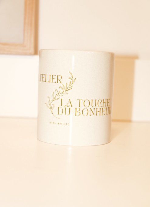 Mug en céramique personnalisable, Blanc - 340 ml